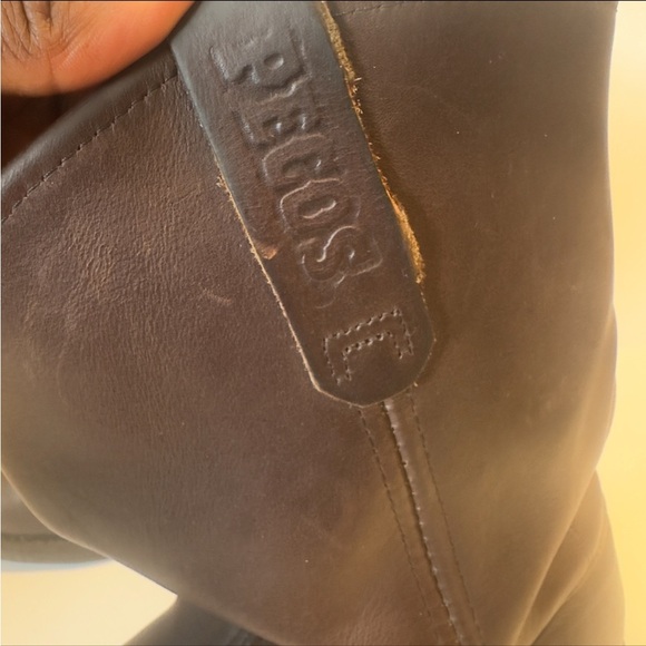 RED WING Men\'s 1114 Pesos Leather Utility Boots in Dark Brown main image 4